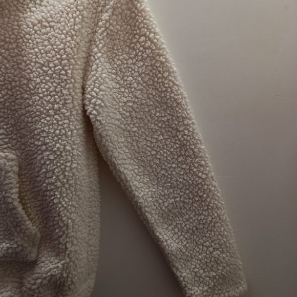 White Fleece Sweatshirt/Hoodie - Picture 2 of 3